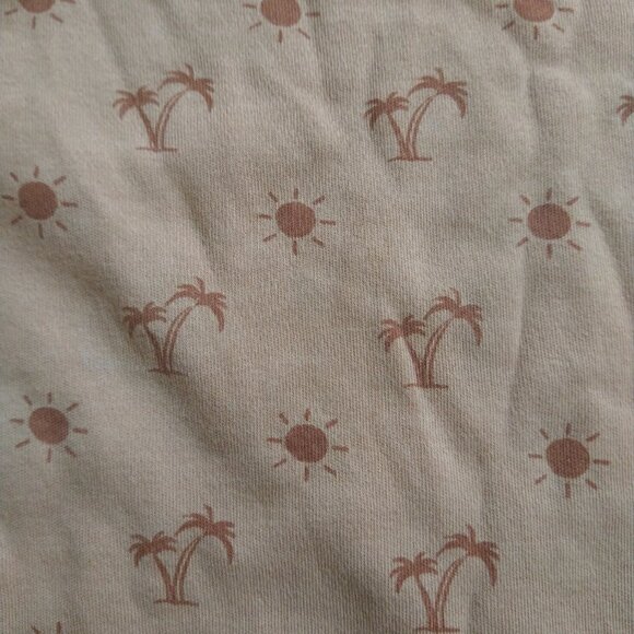 2T Parade Organics Short Romper,  with Palm Tree Print - Picture 3 of 6
